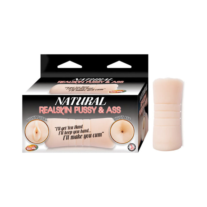 Natural Realskin Pussy & Ass Beige Stroker