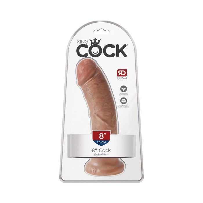 King Cock 8 inches Tan Dildo