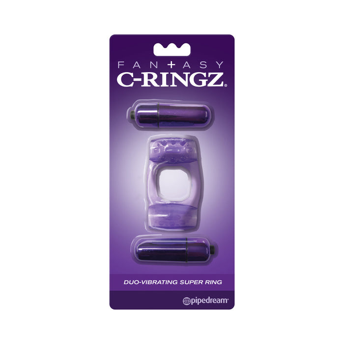 Fcr - Fantasy C-ringz Duo-vibrating Super Ring Purple