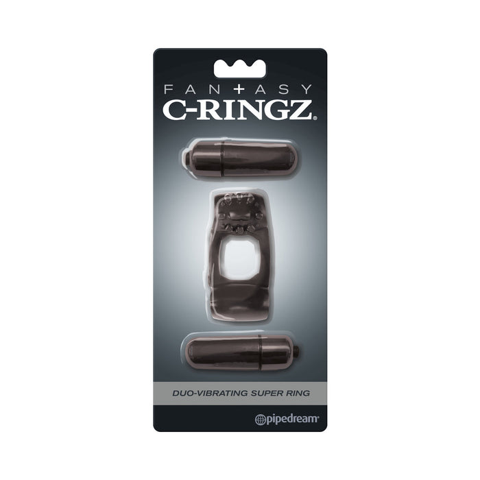 Fantasy C-Ringz Duo Vibrating Super Ring Black