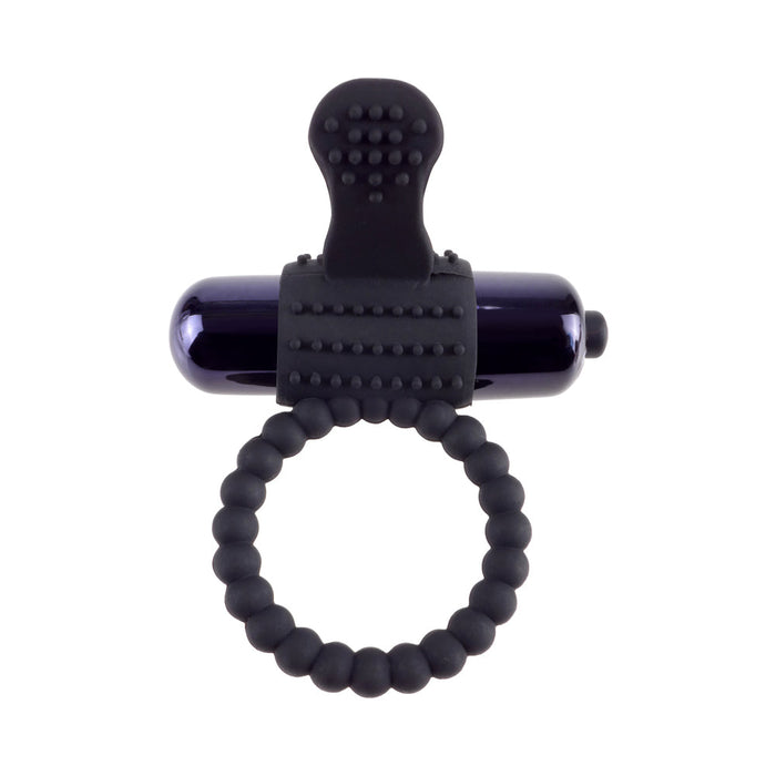 Fantasy C Ringz Vibrating Silicone Super Ring Black