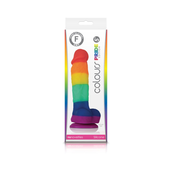 Colours - Pride Edition - 5in Dildo - Rainbow