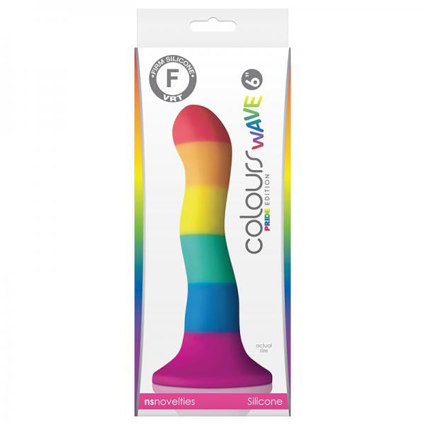 Colours - Pride Edition - 6in Wave Dildo - Rainbow