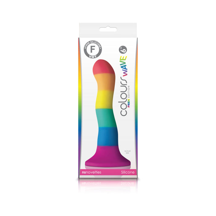 Colours - Pride Edition - 6in Wave Dildo - Rainbow