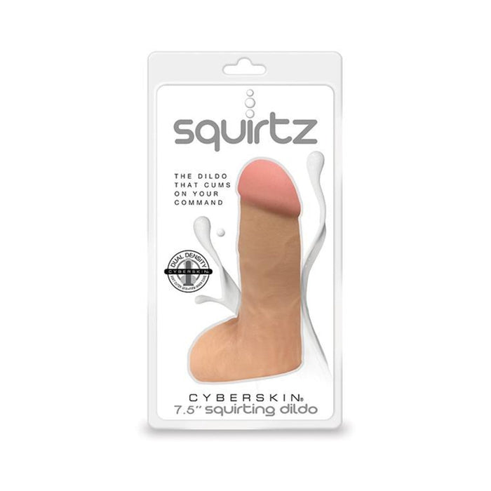 Squirtz CyberSkin 7.5in Squirting Dildo