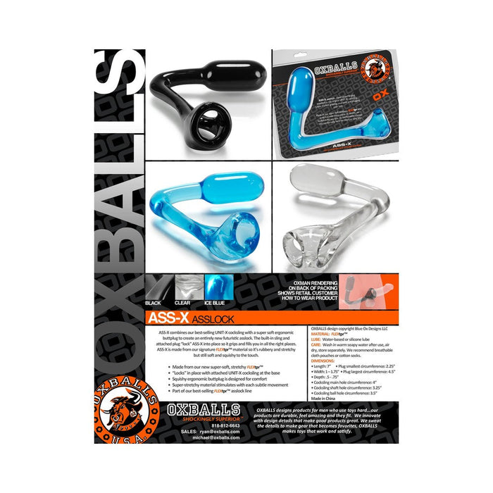 OxBalls Ass-X, Asslock, Black