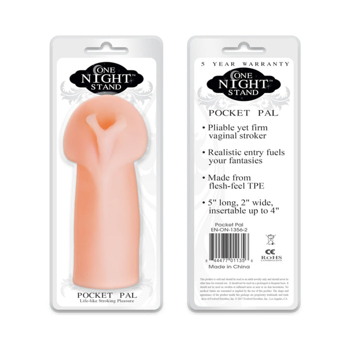 One Night Stand Pocket Pal Lifelike Stroker Beige