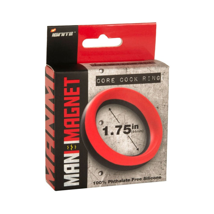 Man Magnet Silicone Cock Ring 1.75in