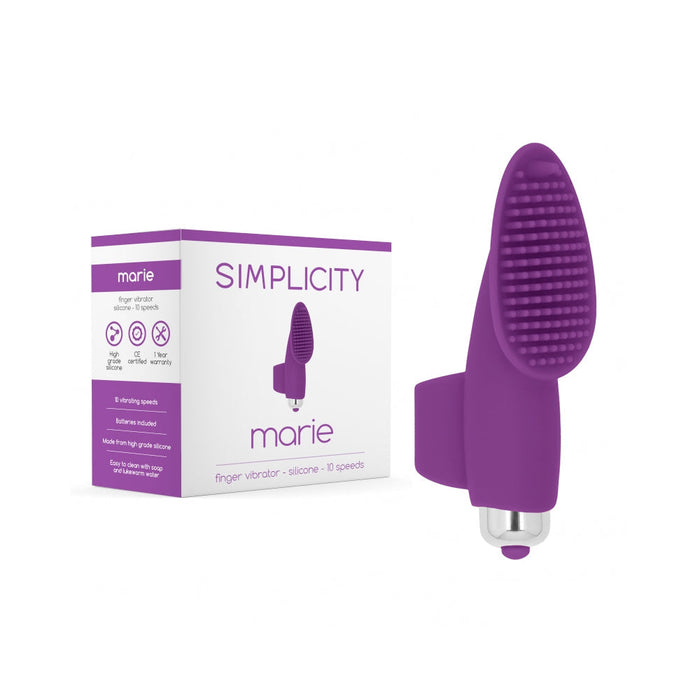 Simplicity Marie Finger Vibrator Purple