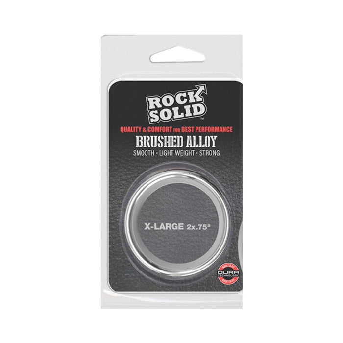 Rock Solid Brushed Alloy X-large (2in X .75in) Silver