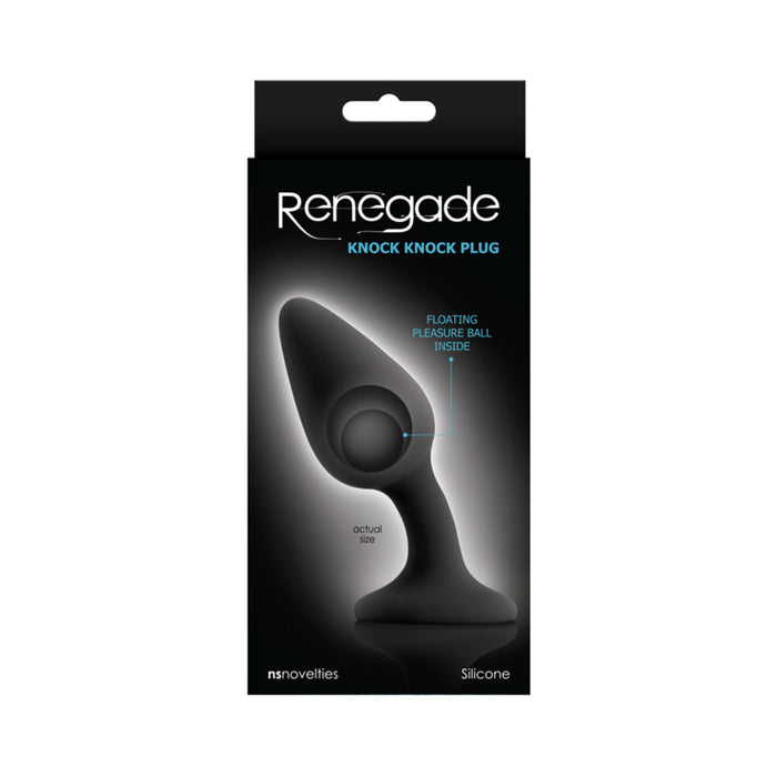 Renegade Knock Knock Anal Plug Black