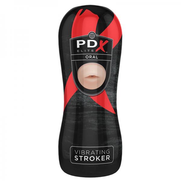 PDX ELITE Vibrating Stroker Oral
