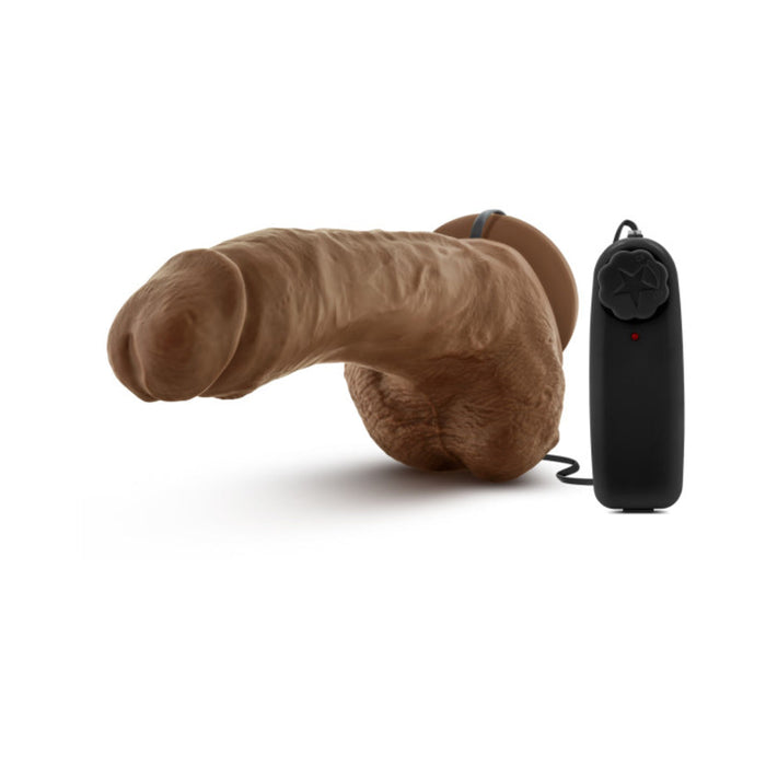 Loverboy - The Boxer - 9 Inch Vibrating Realistic Cock - Mocha