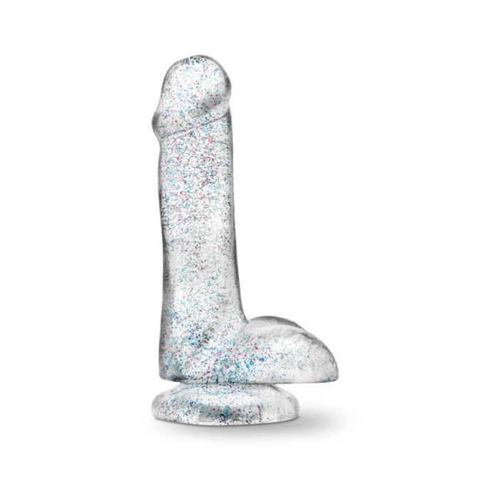 Naturally Yours - 6'' Glitter Cock - Sparkling Clear