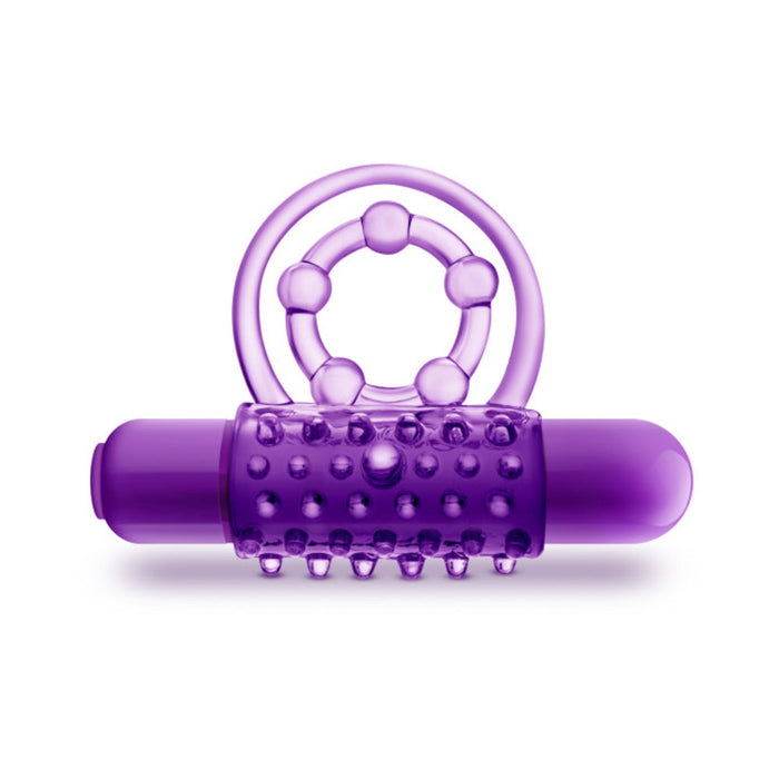 Play With Me - The Player - Vibrating Double Strap Cockring - Purple