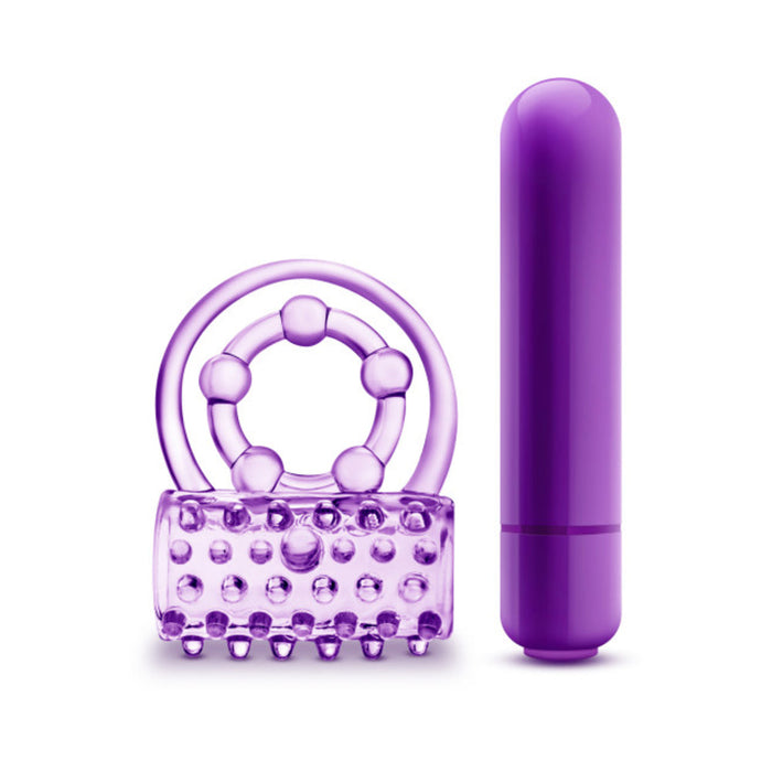 Play With Me - The Player - Vibrating Double Strap Cockring - Purple