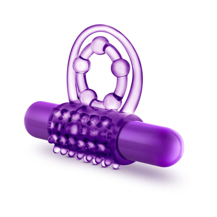 Play With Me - The Player - Vibrating Double Strap Cockring - Purple
