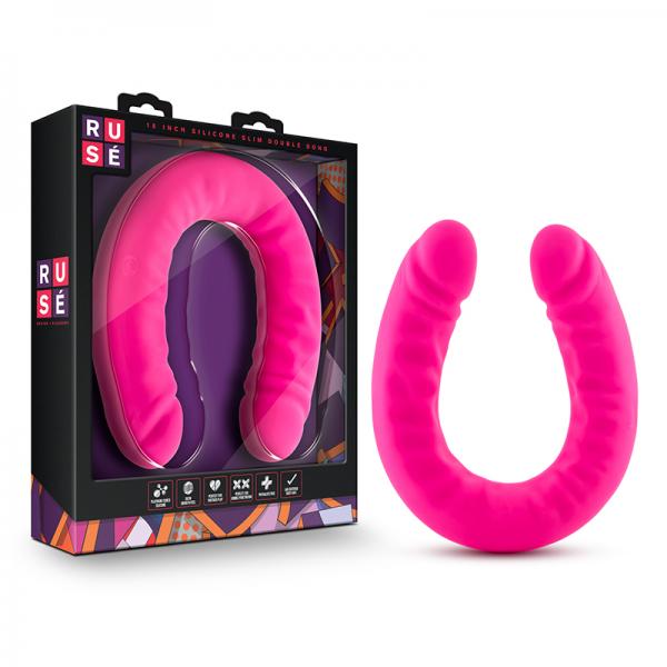 Ruse - 18 Inch Silicone Slim Double Dong