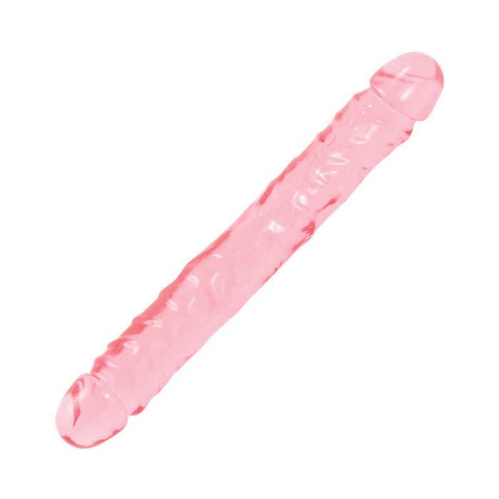 Jellies Jr Double Dong 12 Inch - Pink