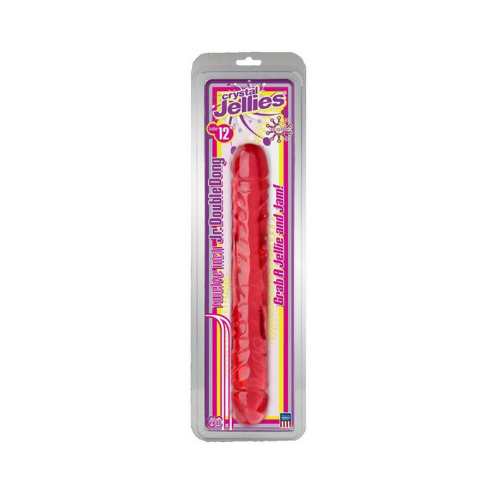 Jellies Jr Double Dong 12 Inch - Pink