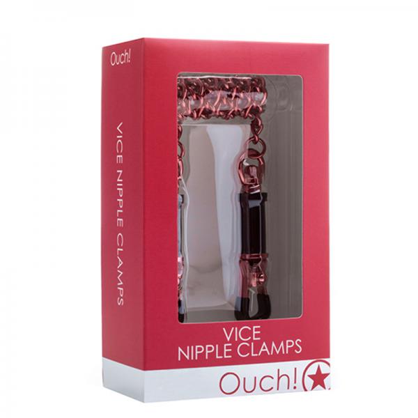 Ouch Vice Nipple Clamps Red