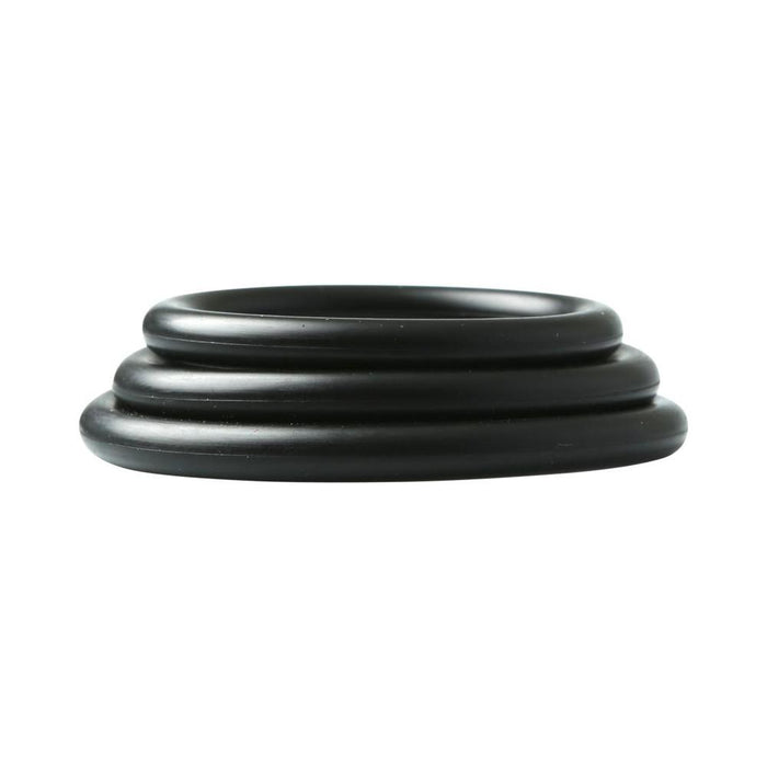 Rubber Cock Ring  2 inches Black