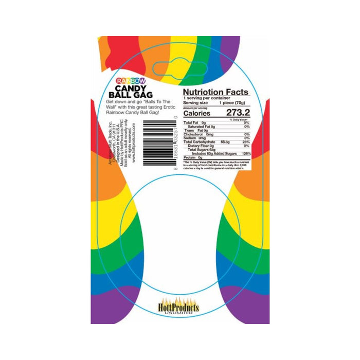 Rainbow Candy Ball Gag