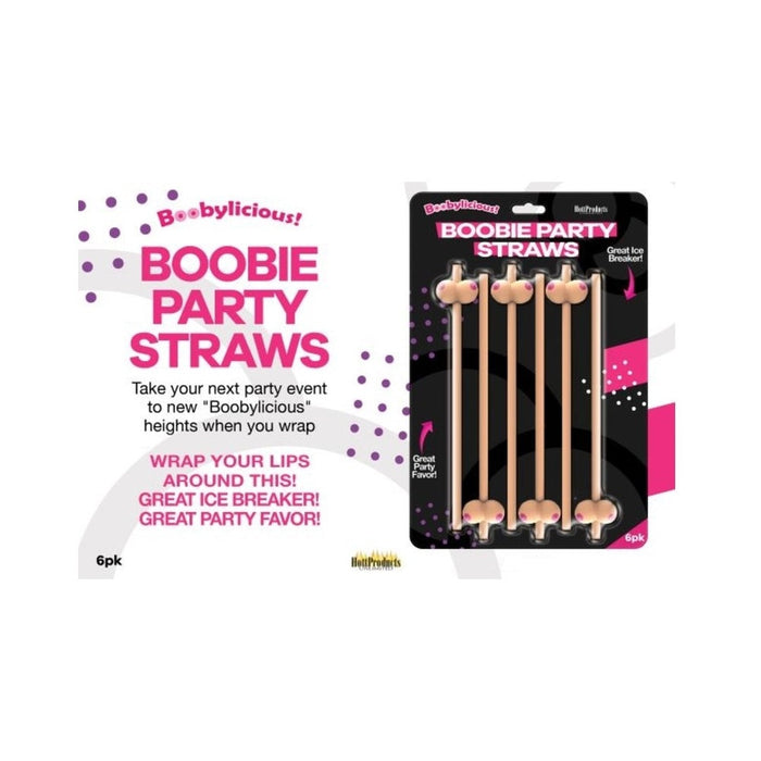 Boobie Straws (flesh Color) 6pk.
