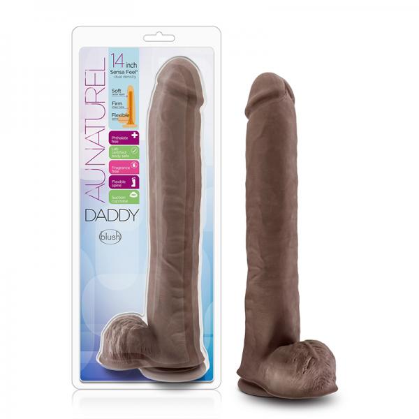 Au Naturel Daddy 14in Sensa Feel Dual Density Dildo