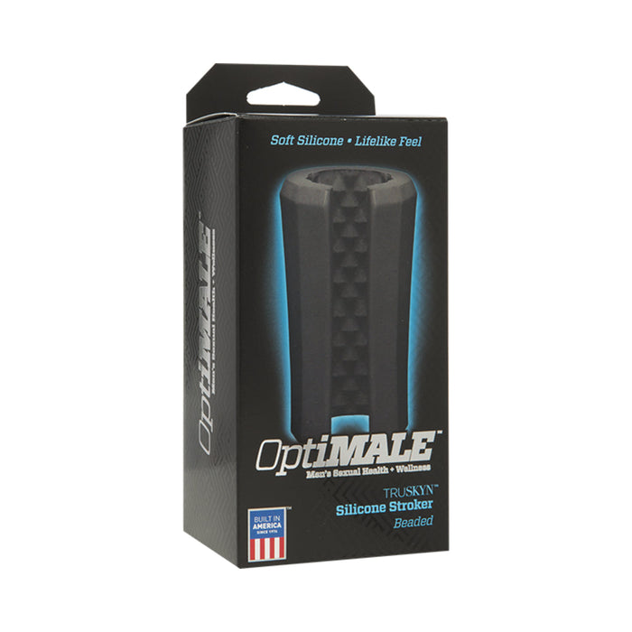 Optimale Truskyn Silicone Stroker Beaded Black