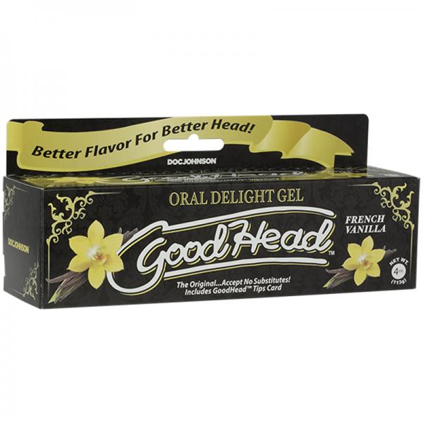 Goodhead Oral Delight Gel French Vanilla 4oz Tube
