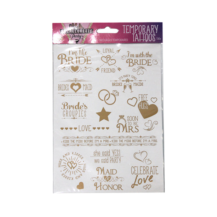 Bachelorette Temporary Tattoos