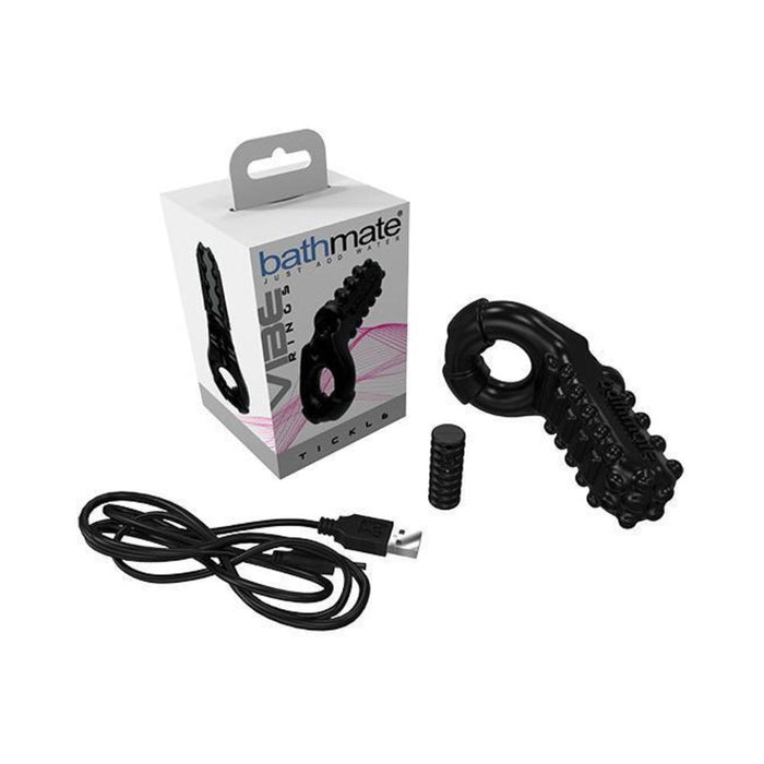 Bathmate Vibe Ring Tickle Black