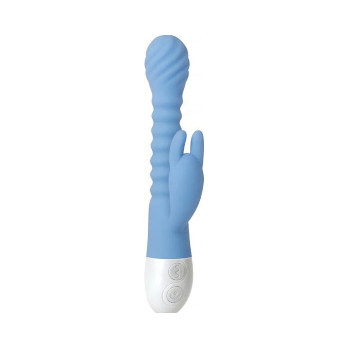 Evolved Bendy Bunny Dual Motors 8 Speeds&functions Ubs Rechargeable Cord Included Silicone Waterproo