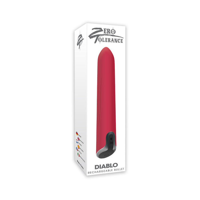 Diablo Rechargeable Bullet Vibrator Red