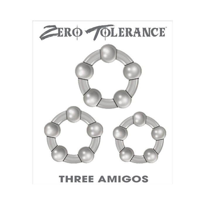 ZT Three Amigos Cock Ring Set Of 3
