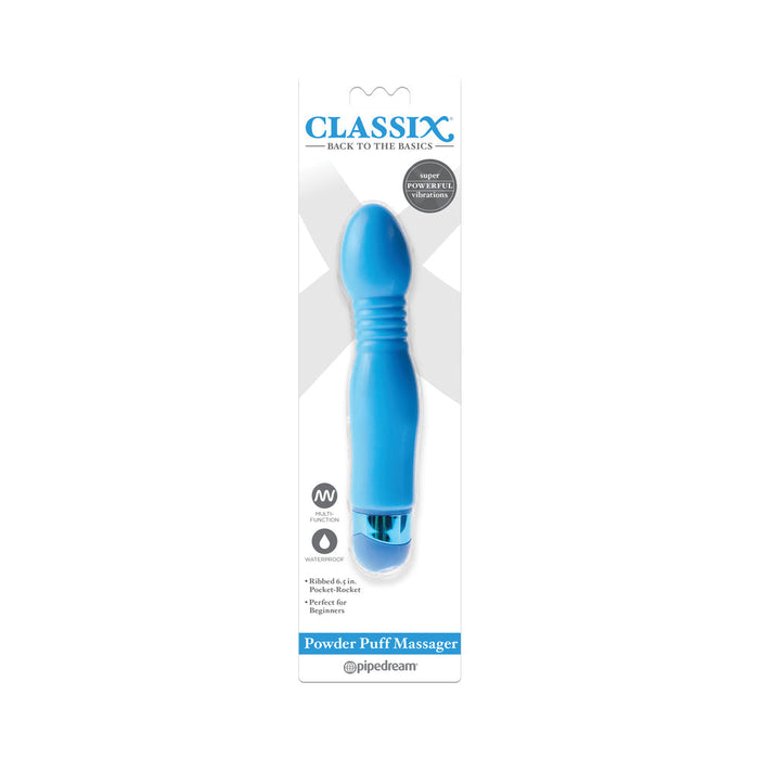 Classix Powder Puff Massager Blue