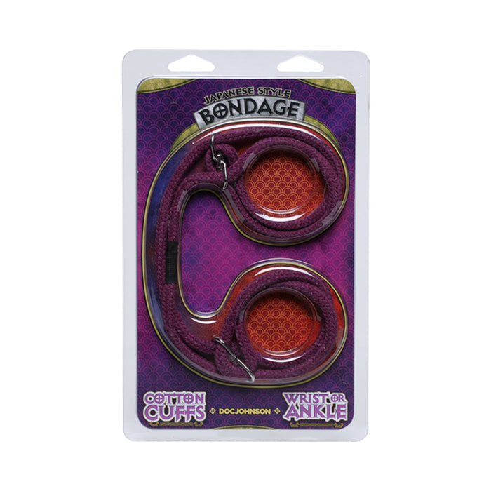 Japanese Style Cotton Wrist or Ankle Cuffs