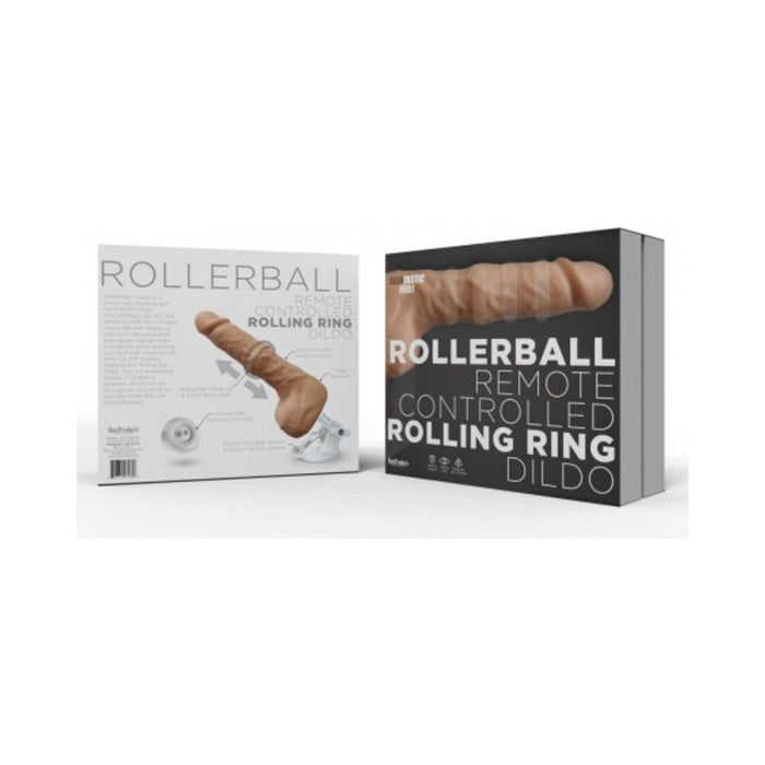Rollerball Dildo With Rolling Ball Function Suction Cup Base