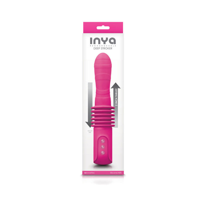 Inya Deep Stroker Pink Thrusting Vibrator