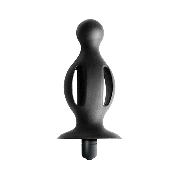 Commander Expert Vibrating Butt Plug Black