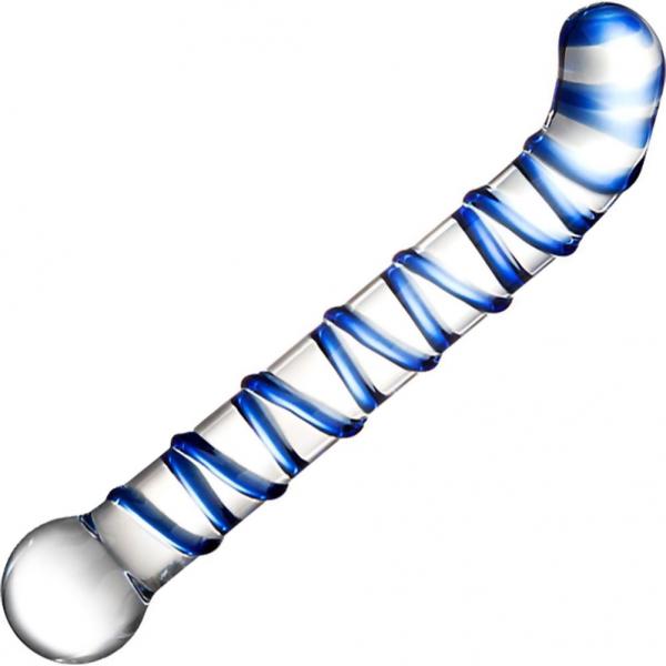 Mr.  Swirl 6.5'' Glass Glass Dildo