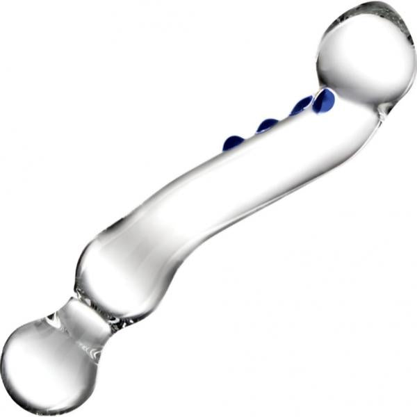 Glas 6in Curved G-Spot Glas Dildo