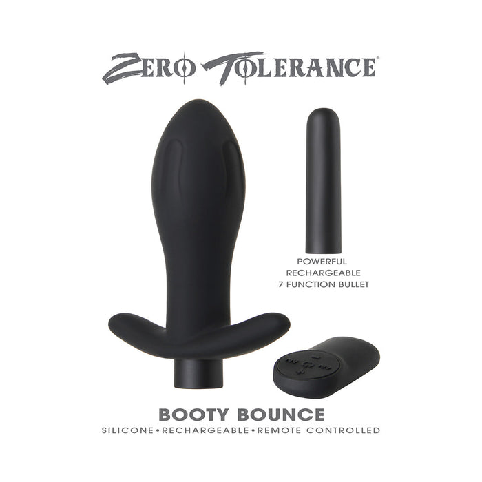 Booty Bounce Black Vibrating Butt Plug