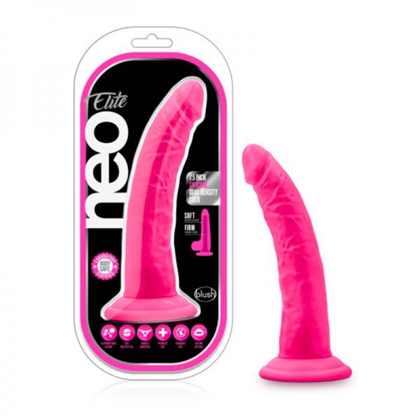 Neo Elite - 7.5in Silicone Dual Density Cock With Balls