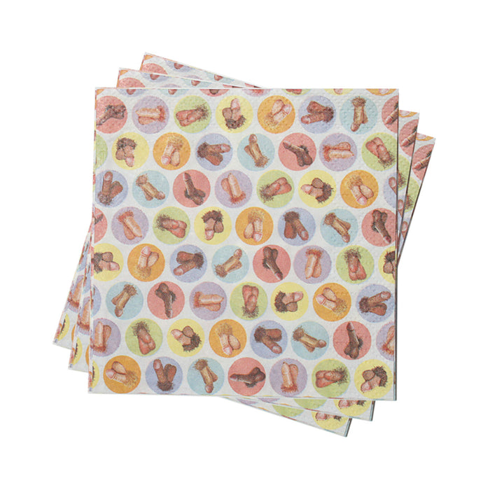 Mini Penis Napkins Pack Of 8