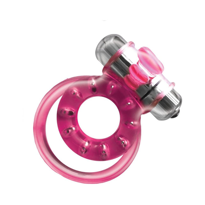 Magnetized Magnetic Cock Ring With Dual Straps And Bullet