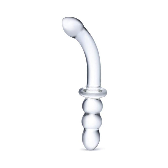 8''  Ribbed G-Spot Glass Dildo