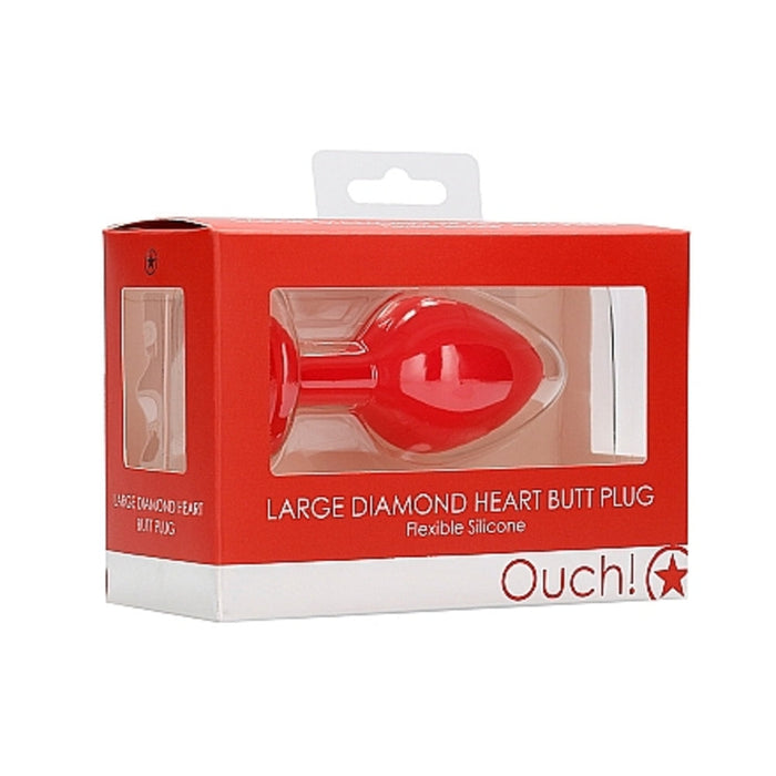 Diamond Heart Butt Plug - Large