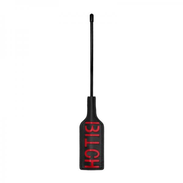 Ouch! Crop - BITCH - Small - Black